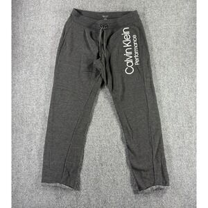 Calvin Klein Performance Womens Gray Logo Graphic Jogger Sweatpants Size M